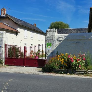 the entrance of the cottage